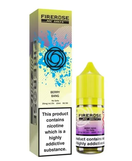 Berry Bang Nic Salt E-Liquid by Firerose 5000 Salts 10ml 